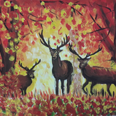 Рисунок "огненный лес" на конкурс "Конкурс детского рисунка “Сказочная осень - 2018”"