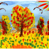 Рисунок "Осень в Молдове" на конкурс "Конкурс детского рисунка “Сказочная осень - 2018”"