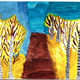 Рисунок "Деревенская тропа" на конкурс "Конкурс детского рисунка “Мой родной, любимый край”"