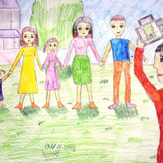 Рисунок "Моя любимая семья" на конкурс "Конкурс творческого рисунка “Моя Семья - 2019”"