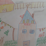 Рисунок "Домик в деревне" на конкурс "Конкурс творческого рисунка “Свободная тема-2019”"