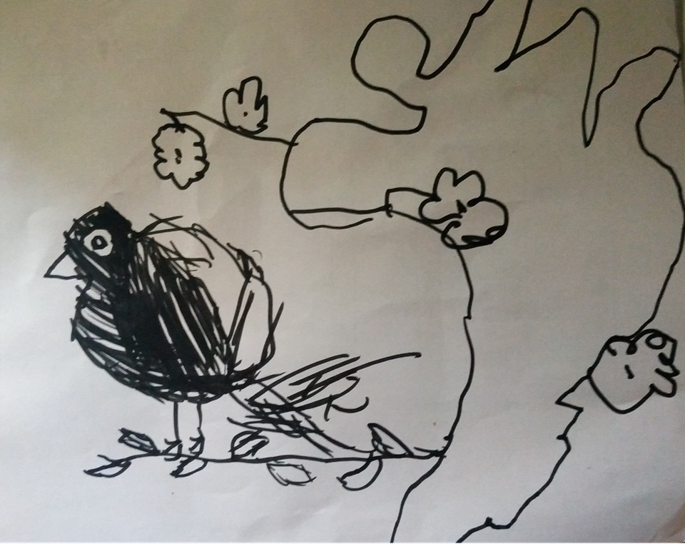 Детский рисунок - весна