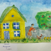 Рисунок "Моя бабушка" на конкурс "Конкурс творческого рисунка “Свободная тема-2024""