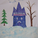 Рисунок "Домик Зимы"