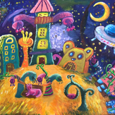 Рисунок "На далекой планете" на конкурс "Конкурс детского рисунка “Таинственный космос - 2018”"
