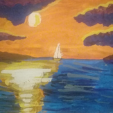 Рисунок "Летний закат" на конкурс "Конкурс творческого рисунка “Свободная тема-2020”"