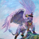 Рисунок "Волшебная летающая рысь"