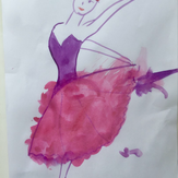 Рисунок "Я балеринка" на конкурс "Конкурс детского рисунка “Когда я вырасту... 2018”"