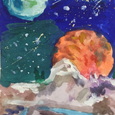 Рисунок "Космос" на конкурс "Конкурс творческого рисунка “Свободная тема-2019”"