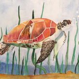 Рисунок "Большая черепаха" на конкурс "Конкурс творческого рисунка “Свободная тема-2020”"