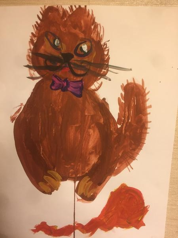 Детский рисунок - Кот Мурлыка