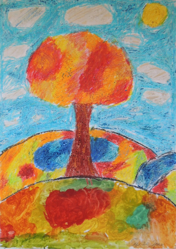 Детский рисунок - Чудесная осень