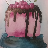 Рисунок "вишневый пирог"