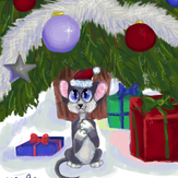Рисунок "Новогодняя мышка" на конкурс "Конкурс “Новогодняя Магия - 2020”"