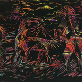 Рисунок "Сказочные кони" на конкурс "Конкурс детского рисунка "Рисовашки - 1-5 серии""