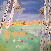 Рисунок "Осенний пейзаж" на конкурс "Конкурс детского рисунка “Сказочная осень - 2018”"