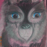 Рисунок "Лунный волчонок"