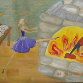 Рисунок "Иллюстрация к сказке  Андерсена  Стойкий оловянный солдатик" на конкурс "Конкурс творческого рисунка “Свободная тема-2020”"