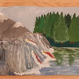 Рисунок "горная река" на конкурс "Конкурс творческого рисунка “Свободная тема-2020”"