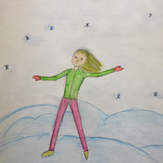 Рисунок "ледяной танец" на конкурс "Конкурс детского рисунка “Спорт в нашей жизни”"