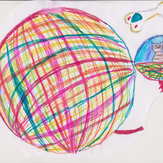 Рисунок "Клубочная планета" на конкурс "Конкурс детского рисунка “Таинственный космос - 2018”"