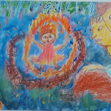 Рисунок "Огневушка" на конкурс "Конкурс творческого рисунка “Свободная тема-2019”"