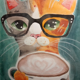 Рисунок "Кот учёный"