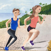 Рисунок "Идеальная физическая нагрузка это бег" на конкурс "Конкурс детского рисунка “Спорт в нашей жизни”"