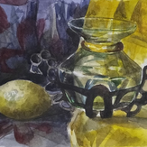 Рисунок "ваза с лимоном"