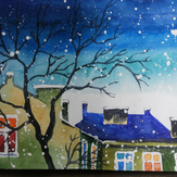 Рисунок "Соседский дом" на конкурс "Конкурс детского рисунка “Города - 2018” вместе с Erich Krause"