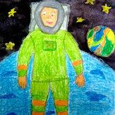 Рисунок "В открытом космосе"
