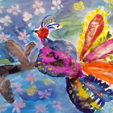Рисунок "Жар-птица" на конкурс "Конкурс творческого рисунка “Свободная тема-2019”"