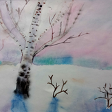 Рисунок "Зимнее утро" на конкурс "Конкурс творческого рисунка “Свободная тема-2019”"