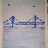 Рисунок "Босфорский  мост-Мост Мучеников"