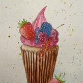 Рисунок "фруктовый кекс"