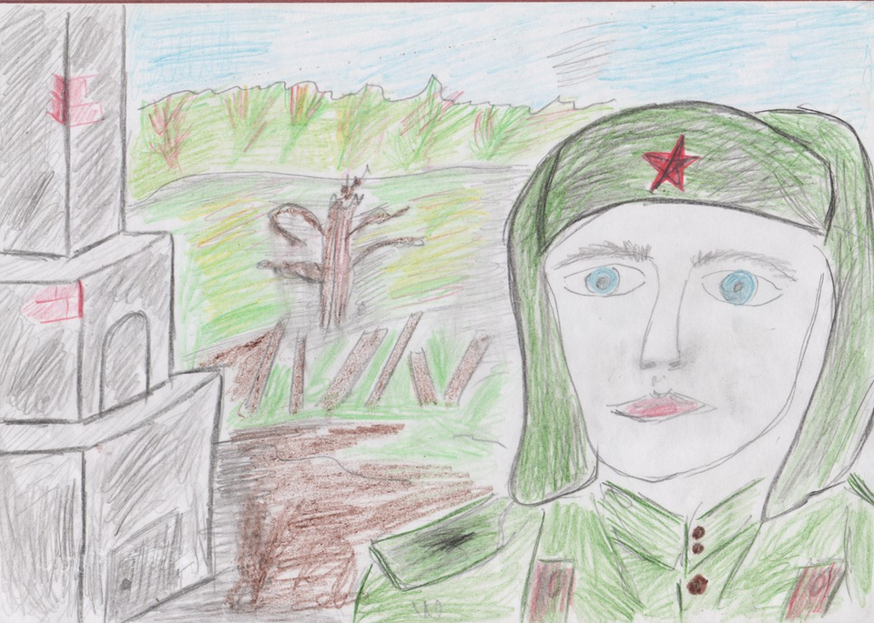 Детский рисунок - п о нс в 1941-45гг