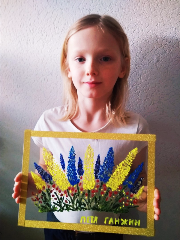 Детский рисунок - Весенние цветы