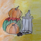 Рисунок "Осенний натюрморт" на конкурс "Конкурс детского рисунка "Краски Осени 2021""