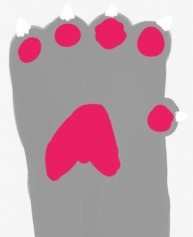 Детский рисунок - Когти кота