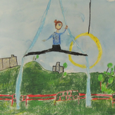Рисунок "воздушная гимнастика" на конкурс "Конкурс детского рисунка “Спорт в нашей жизни”"