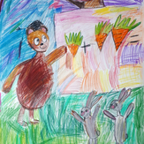 Рисунок "Математика для зайчат" на конкурс "Супер-конкурс детского рисунка "Школа Зверят""