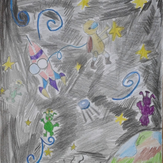 Рисунок "Подарок для инопланетян" на конкурс "Конкурс детского рисунка “Таинственный космос - 2018”"