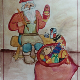 Рисунок "Подарки к празднику" на конкурс "Конкурс детского рисунка “Новогодняя Открытка-2019”"