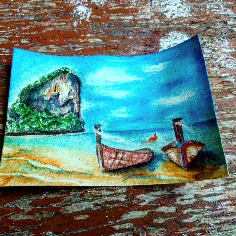 Детский рисунок - Райский берег