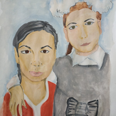 Рисунок "Мы с мамой так похожи" на конкурс "Конкурс творческого рисунка “Моя Семья - 2019”"