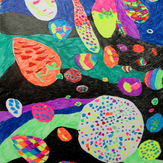Рисунок "Мой космос" на конкурс "Конкурс детского рисунка “Таинственный космос - 2018”"