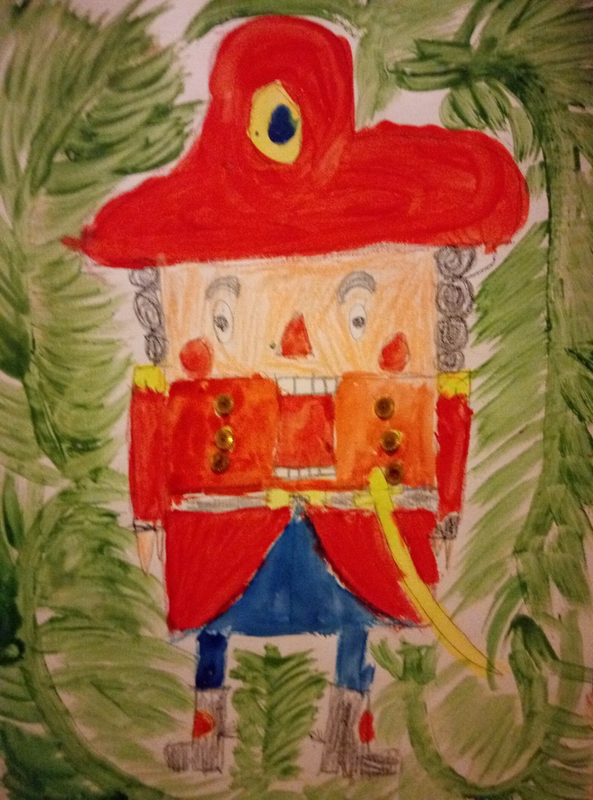 Детский рисунок - Щелкунчик