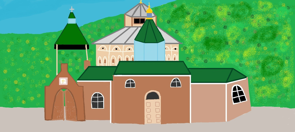 Детский рисунок - Успенский Второафонский монастырь