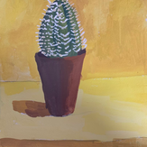 Рисунок "Настольный кактус"