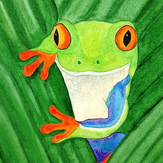 Рисунок "Древесная лягушка"